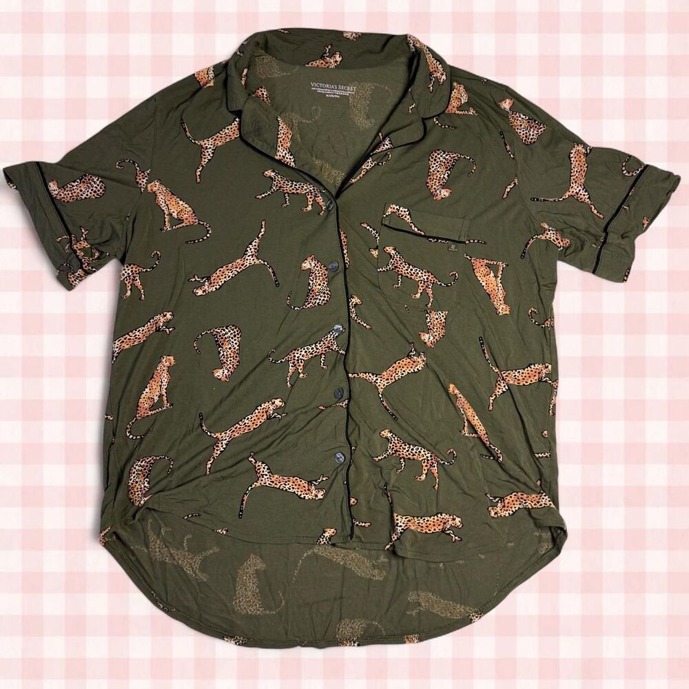 Victoria’s Secret Cheetah Pajama Shirt